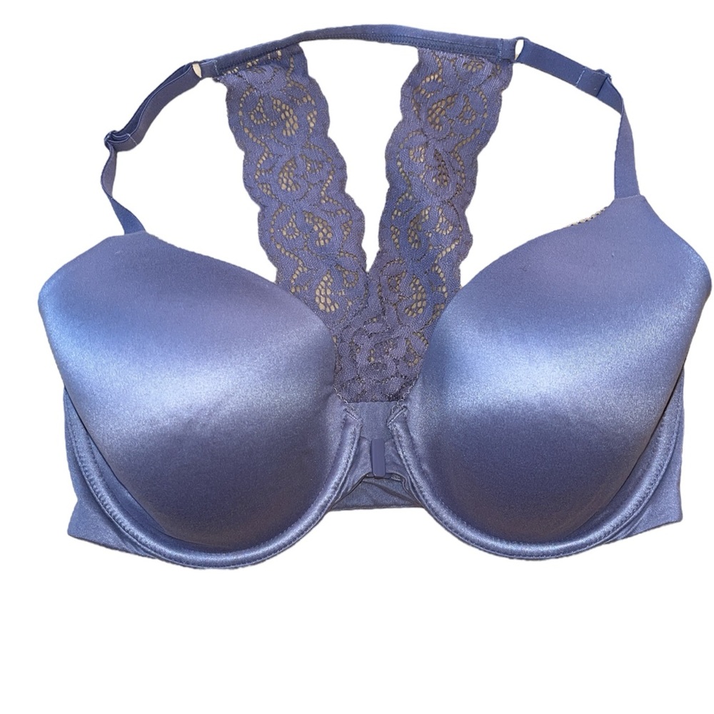 Victoria Secret 32DD Body by Victoria Racerback Lined Demi front close bra